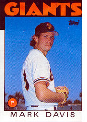 1986 Topps Baseball Cards      138     Mark Davis